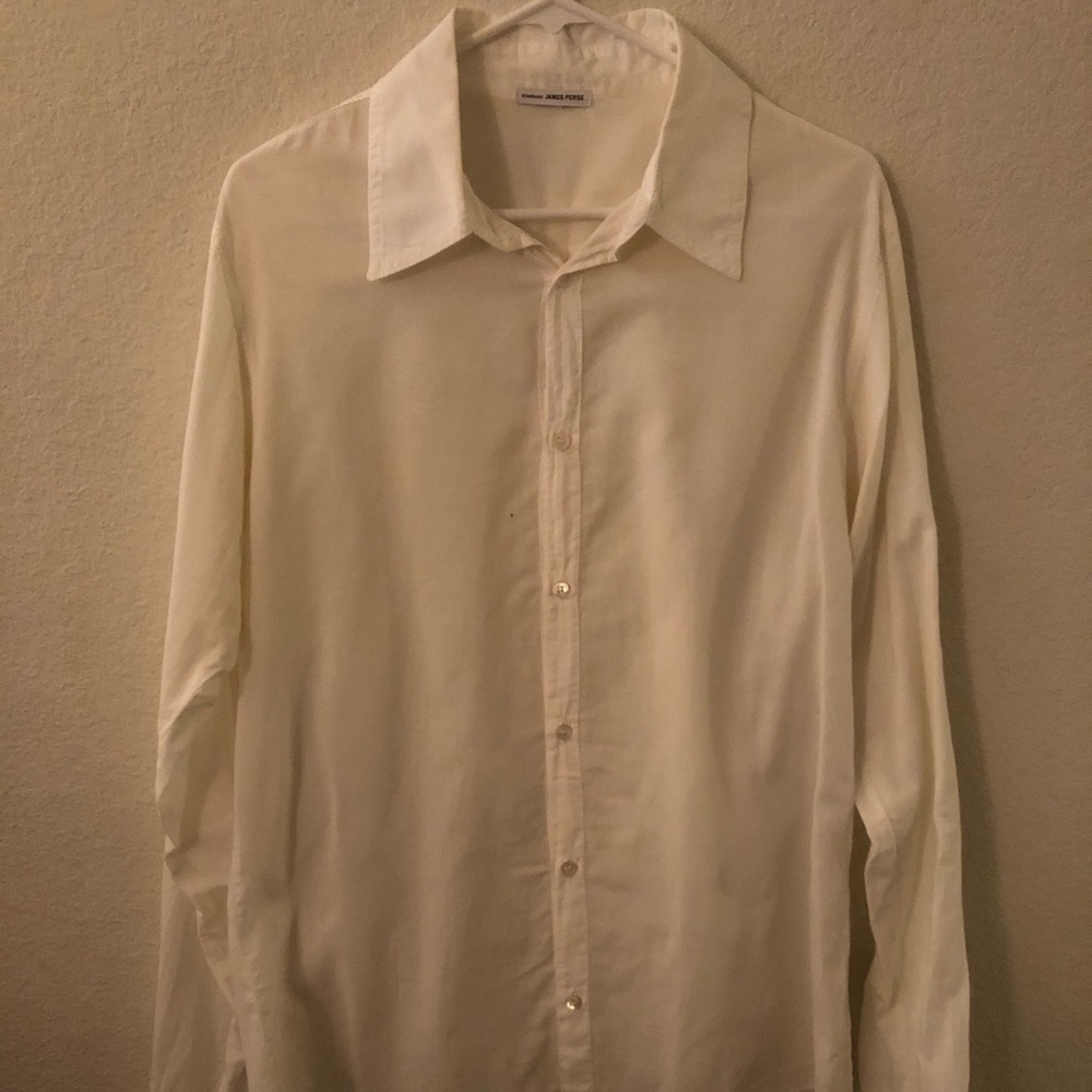 James Perse White Dress Shirt